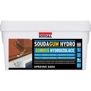 Hydroizolace 1511405 Soudagum Hydro gumová hydroizolace Soudal Soudagum Hydro gumová hydroizolace 5 kg Soudal