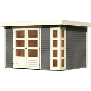 CDATA[Podrobnosti o produktu LG1765 Dřevěný domek KARIBU ASKOLA 3 plus přístavek 240 cm (82905) šedý LG1765 Vnější…
PEDDY.cz
![Zahradní stavba LG2982 Dřevěný domek KARIBU KERKO 5 (9184) šedý