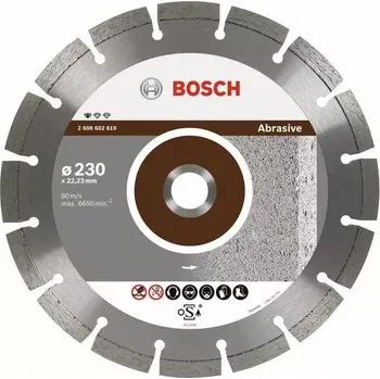 Příslušenství k brusce 2608602619 Diamantový dělicí kotouč Standard for Abrasive 230 x 22,23 x 2,3 x 10 mm Bosch + DÁREK ZDARMA!
