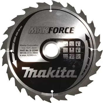 Pilový kotouč B-32269 Kotouč pilový dřevo MAKFORCE 235x2,3x30mm 20Z Makita