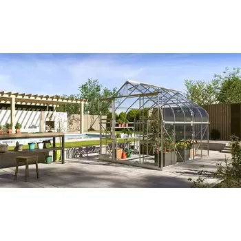 Skleník LG4228 Skleník VITAVIA DIANA 8300 čiré sklo 3 mm stříbrný