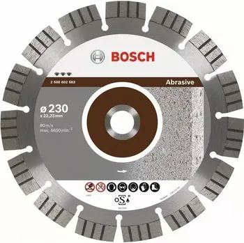 Řezný kotouč 2608602681 Diamantový dělicí kotouč Best for Abrasive 150 x 22,23 x 2,4 x 12 mm Bosch
