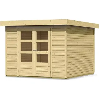 CDATA[Podrobnosti o produktu LG1761 Dřevěný domek KARIBU AMBERG 3 (82972) natur LG1755 Vnější rozměry 242 x 217 cm.…
PEDDY.cz
![Zahradní stavba LG1708 Dřevěný domek KARIBU ASKOLA 4 (73061) natur