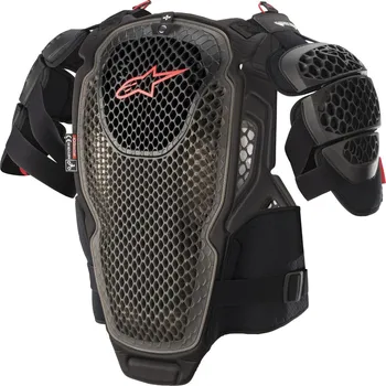 Motocyklový chránič hrudi a pátěře chránič těla A-6, ALPINESTARS (černá antracit/červená, vel. XL/2XL) (Velikost: XS/S) 6700022-1036