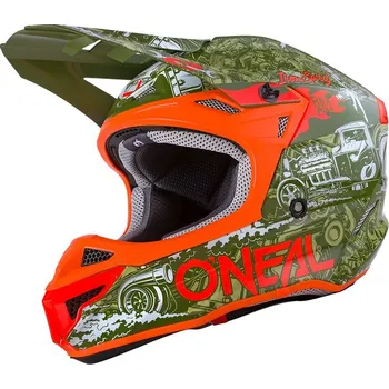 Helma na motorku Přilba O´Neal 5Series HR ABS zelená/oranžová (Velikost: S) 0628-125