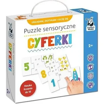 Puzzle Kapitan Nauka. Puzzle sensoryczne. Cyferki
