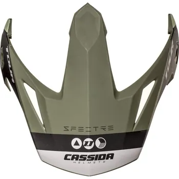 Helma na motorku kšilt pro přilby Tour Spectre, CASSIDA (zelená matná/šedá/černá) PEAK SC-09 TOUR