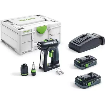 576435 Aku vrtací šroubovák 18V 2x4,0Ah FESTOOL C 18 HPC 4,0 I Plus + DÁREK ZDARMA!