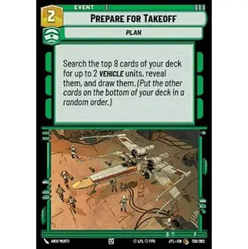 Sběratelská karetní hra Prepare for Takeoff 128/202 - Jump to Lightspeed Typ karty: Standard