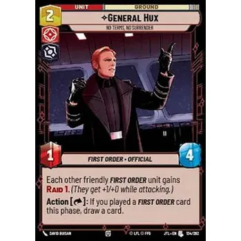 Karetní hra General Hux, No Terms, No Surrende 134/202 - Jump to Lightspeed Typ karty: Foil