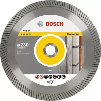 Řezný kotouč 2608602675 Diamantový dělicí kotouč Best for Universal Turbo 230 x 22,23 x 2,5 x 15 mm Bosch