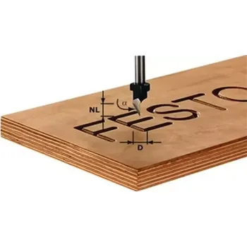 Příslušenství k frézce 491003 Písmová fréza HW FESTOOL HW S8 D11/60°