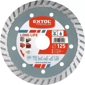 Řezný kotouč 108955 Dia kotouč řezný turbo Long Life 230x22,2mm EXTOL PREMIUM