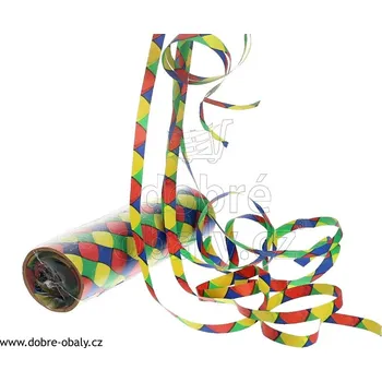 Konfeta Serpentiny papírové HARLEKIN oboustranné, 18ks