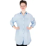 Modrá bavlněná dámská košile s dlouhým rukávem Savitree Tufts Blue - Long, jednobarevná, Sittar UNI