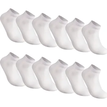 Pánské ponožky PESAIL Pánské kotníkové ponožky PE-CM120 12 párů Barva: Bílá, Velikost: 40-43