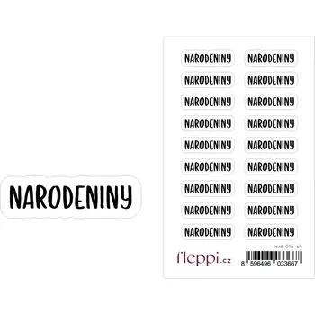 samolepka Fleppi Samolepky Narodeniny