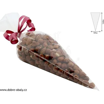 Celofánový kornout 20 x 40 cm PP