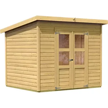 Zahradní domek LG1747 Dřevěný domek KARIBU MERSEBURG 5 (68156) natur