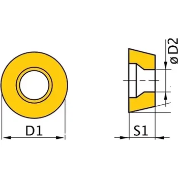 Příslušenstí k soustruhu 3441705 Břitové destičky Optimum R 5 ks