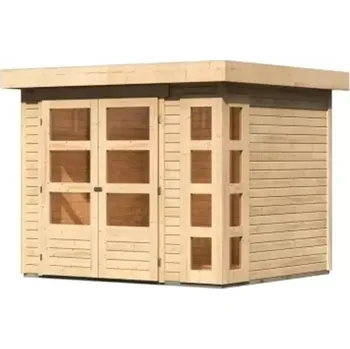 Zahradní stavba LG2948 Dřevěný domek KARIBU KERKO 3 (82926) natur