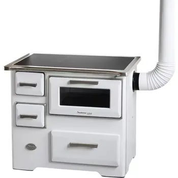 Sporák na tuhá paliva 643771 Sporák s troubou bílý pravý MBS SD 10 NEW LINE 7KW