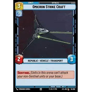 Sběratelská karetní hra Omicron Strike Craft 064/202 - Jump to Lightspeed Typ karty: Standard