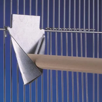 Příslušenství ke kleci pro ptáka Kovový držák na bidlo do klece 4,5 x 6 cm 1ks