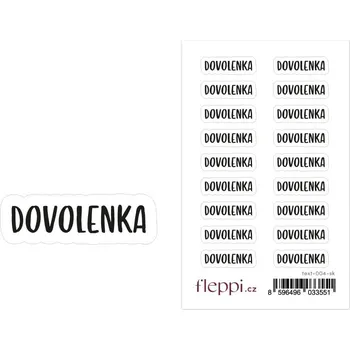 samolepka Fleppi Samolepky Dovolenka
