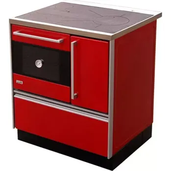 Sporák na tuhá paliva 12021367 Sporák s troubou levý červený MBS ROXAL 720 PLUS ECO Sporák s troubou levý červený MBS ROYAL 720 PLUS ECO