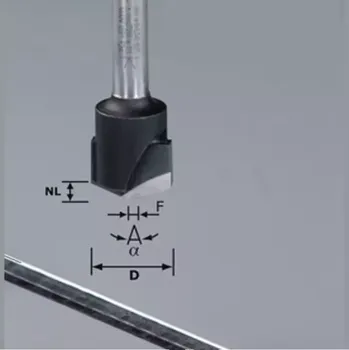 Fréza 491443 Drážkovací fréza ve tvaru V HW FESTOOL HW S8 D18-135° (Alu)