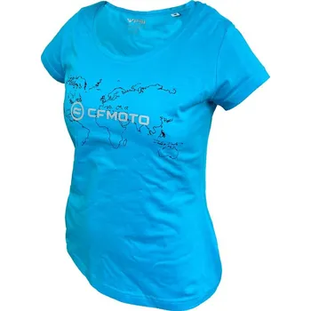 Dámské tričko PSí HUBÍK x CFMOTO Tričko dámské (modrá) Velikost: XS