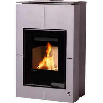 HSF34-107 Krbová kamna AQUAFLAM VARIO SAPORO 11kW šedá (teplovzdušná verze) Flamingo
