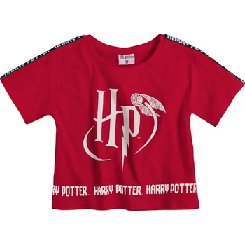 Dívčí crop tričko HARRY POTTER vínové Velikost: 158
