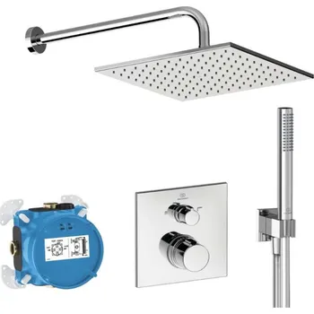 Sprchový set IDEAL STANDARD - CeraTherm Sprchový set s termostatem pod omítku, s tělesem, 30x30 cm, chrom A7572AA