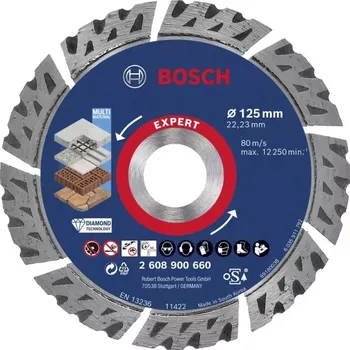 Řezný kotouč 2608900660 Diamantový řezný kotouč EXPERT MultiMaterial 125 × 22,23 × 2,2 × 12 mm Bosch