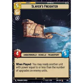 Sběratelská karetní hra Slaver's Freighter 458 - Shadows of the Galaxy Extra Typ karty: Standard