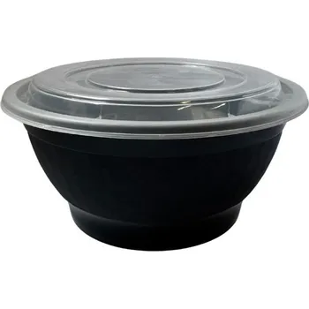 Jednorázové nádobí VIBAL Miska Plastová PP 1100ml s víčkem O180mm 50ks/3bal