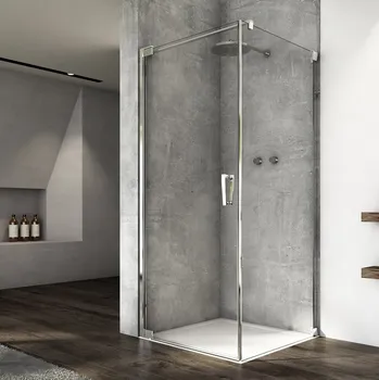 Ronal CADURA CA1C+CAT1 sprchový kout obdelníkový 100x80 cm Profil: Bílá, Sklo: Shade 68