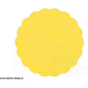 Papírový ubrousek Rozetky PREMIUM 9cm, 500ks ŽLUTÉ