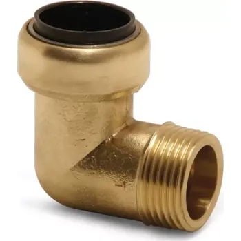 Kompresor 2150042 Úhlová spojka 90° (mosaz) 3/4" AG Aircraft, trubka 22 mm