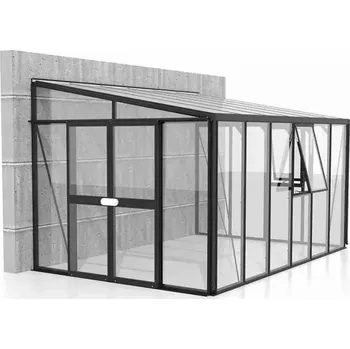 Skleník LG3837 Skleník VITAVIA ATHENA 10200 sklo 3 mm + PC 10 mm černý
