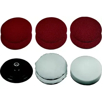 Brusný kotouč 2093245 Sada brusných papírů a leštících povlaků 150mm Einhell