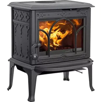 Krbová kamna 30059879 Krbová kamna černý lak, dvířka s ozdobnými příčkami Jotul F 100 ECO.2 LL