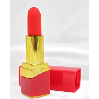 Vibrátor Diskrétní vibrační stimulátor klitorisu Mini Lipstick - Červené
