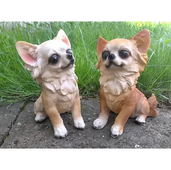 Zahradní dekorace Prodex Import Pes Čivava - figura do zahrady