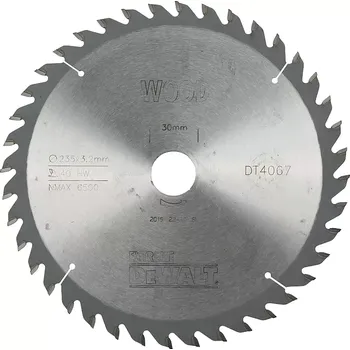 Pilový kotouč DT4067 Pilový kotouč 235x30mm 40z ATB 10° DeWALT