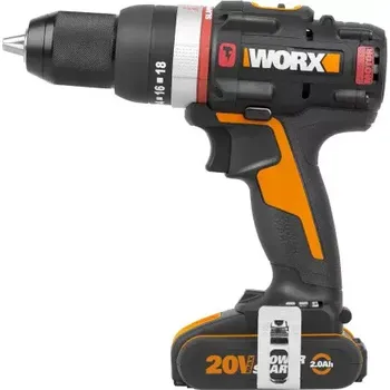 Vrtačka 45910434 Aku vrtačka s příklepem 20V 2x2,0Ah Worx Orange WX-JCR