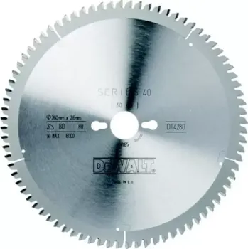 Pilový kotouč DT4280 Pilový kotouč 260x30mm 80z TCG -5° DeWALT