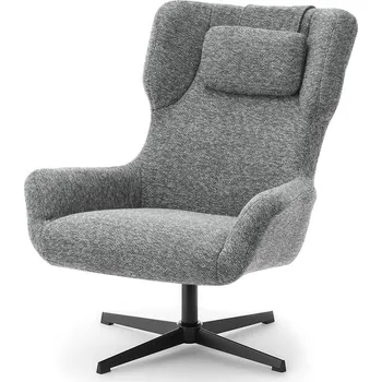 Křeslo Mebel Partner Irma (grafit + černá)